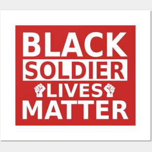 Black Soldier lives Matter- Black History Month- Black Lives Matter Posters and Art